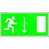 Знак безопасности BL-3015B.E09''Указ. двери эвакуац. выхода (прав.)'' Белый свет a14587