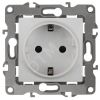 Розетка 2P+E Schuko со шторками, 16A-250В, б.л., Эра12, белый, 12-2002-01 ЭРА Б0036440