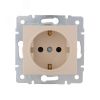KARINA Розетка с защитой от детей ПБТ крем (10шт/120шт) Lezard 707-0388-124B