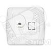 Розетка компьютерная RJ45 скрытая Маргарита белая Универсал М0035