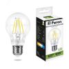 Лампа светодиодная LED 9вт Е27 белый FILAMENT FERON LB-63