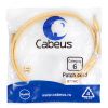 Патч-корд U/UTP, категория 6, 2xRJ45/8p8c, неэкранированный, желтый, PVC, 1.5м Cabeus PC-UTP-RJ45-Cat.6-1.5m-YL