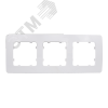 Рамка трехместная, скрытой установки, цвет белый HEGEL Р413