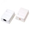 Розетка сетевая LAN. на стену. (1 гнездо 8Р8С (Rj-45). 5e кат), REXANT 06-0104-B
