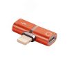 Адаптер-переходник Lightning на 2x Lightning, красный Greenconnect GCR-51149