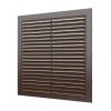 Решетка вентиляционная вытяжная, из ABS пластика 234х234, цвет Коричневый ERA 2323С кор