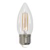 LED-C35-5W/WW/E27/CL/DIM GLA01TR Лампа светодиодная диммируемая. Форма ''свеча'', прозрачная. Серия Air. Теплый белый свет (3000K). Картон. ТМ '' Uniel LEDC355WWWE27CLDIMGLA01TR