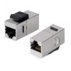 Адаптер проходной формата Keystone, RJ45-RJ45 (8p8c), категория 5е, экранированный Cabeus CA-KJ-8p8c-C5e-SH