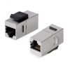 Адаптер проходной формата Keystone, RJ45-RJ45 (8p8c), категория 6, экранированный Cabeus CA-KJ-8p8c-C6-SH