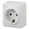 Розетка 2P+E Schuko, 16A-250В, ОУ, Эра Эксперт, белый, 11-2203-01 ЭРА Б0020685