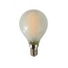 Лампа сетодиодная декоративная LED 8w E14 4000K шар матовый филамент 230/50 JazzWay 5021518