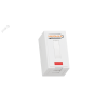 Корпус настенной розетки 1 порт под модули Keystone со шторкой белый NIKOMAX/NIKOLAN NMC-MB1P-ST-WT