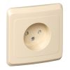 ЭТЮД Розетка скрытая без заземления со шторками бежевая SE (Systeme) PC16-002K