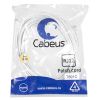 Патч-корд телефонный 2х6р4с, белый, PVC, 5 м Cabeus PC-TEL-RJ12-5m