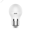 Лампа светодиодная LED 8 Вт 520 лм 3000К AC180-240В E27 шар P45 теплая Elementary Gauss 53218