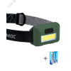 Фонарь налобный 3ВтCOBLED/3xAAA (R03) в комплекте/корпус ABS-пластик КОСМОС KOC520B