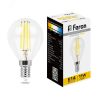 Лампа светодиодная LED 11вт Е14 теплый шар FILAMENT FERON LB-511
