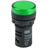 Лампа AD22DS(LED)матрица d=22мм зеленый 24В AC/DC IEK
