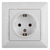 Розетка Intro Solo 4-202-01 с заземлением 2P+E Schuko, 16А-250В, IP20, СУ, белый ЭРА Б0053649