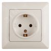 Розетка Intro Solo 4-202-02 с заземлением 2P+E Schuko, 16А-250В, IP20, СУ, слоновая кость ЭРА Б0053650