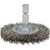 Щетка проволочная дисковая (d50 мм, толщина проволоки 0.3 мм, гофрированная, металл, 1/4'') Makita D-76473