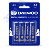 Элемент питания LR 6 (AA) DAEWOO High Energy Alkaline блистер, 4 шт. JazzWay 5030329