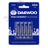 Элемент питания LR03 (AAА) DAEWOO High Energy Alkaline блистер, 4 шт. JazzWay 5030381