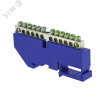 Шина нулевая N 63.12 (DIN изолятор) никель EKF sn1-63-12-d
