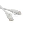 Патч-корд U/UTP категория 5е LSZH белый (0.3м) Hyperline 229924