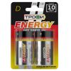 Батарейка Трофи LR20-2BL ENERGY POWER Alkaline (12/96/3456) ЭРА C0034933
