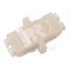 Адаптер оптический проходной LC-LC. мм (OM4). duplex Hyperline FA-P11Z-DLC/DLC-N/WH-MG