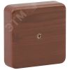 Коробка распаячная 100х100х30 (без клеммы) дуб IP40 (50/1500) ЭРА Б0031183