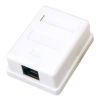Розетка компьютерная 1 порт RJ-45 (8P8C) cat 5e внешняя, REXANT 03-0121