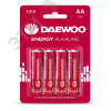 Элемент питания LR03 (AAА) DAEWOO Energy Alkaline блистер, 4 шт. JazzWay 5029903