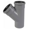 Тройник канализационный (полипропилен) 75x75/45град. PRO AQUA 207745