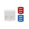 Вставка угловая 45x45 для 2х модулей Кeystone Jack Hyperline SIP3A-2K-M45-45