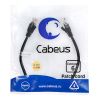 Патч-корд U/UTP, категория 6, 2xRJ45/8p8c, неэкранированный, черный, PVC, 0.3м Cabeus PC-UTP-RJ45-Cat.6-0.3m-BK