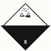 Знак для маркировки опасных грузов ''Кл.8'' 250х250 мм, пленка самоклеящаяся ГОСТ 19433-88 EKF an-7-08