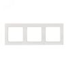 Стокгольм Рамка 3-местная белая EKF EZM-G-302-20