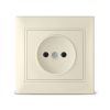 Розетка Севиль без заземления слоновая кость (ivory) Универсал Б-С0022
