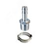 Переходник 1/4''М на елочку 12мм с обжимным кольцом 17x20мм Fubag 180266
