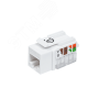 Модуль розеточный CAT5e UTP, Keystone, белый, 90 градусов СегментЭнерго 14516-11121