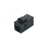 Адаптер проходной (coupler) RJ-45(8P8C) формата Keystone Jack Hyperline CA2-KJ-C5E-BK