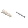 Шуруп Zn 4,0х25 в компл. c дюбелем MULTI 6x25 (16 шт) Европартнёр MP 401 17