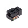 Модуль Keystone Jack RJ-45(8P8C) UTP неэкранированный CAT 6 тип 90град черный REXANT 02-0255
