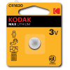 Батарейка Kodak CR1620-1BL MAX Lithium (60/240/50400) KODAK Б0029112