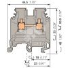 Клемма винтовая MA2.5/5.V0 2.5мм.кв. бежевая TE Connectivity ОУЭО ENT1SNA195486R0400