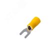Наконечник вилочный изолированный 4,3 мм 4-6 мм2 (НВи 6,0-4/НВи 5,5-4) желтый (10 шт/уп) REXANT 08-0151-10