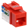 ITK Модуль Keystone Jack кат.5E UTP 110 IDC 90град красный