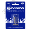 Элемент питания LR03 (AAА) DAEWOO High Energy Alkaline блистер, 2 шт. JazzWay 5030350